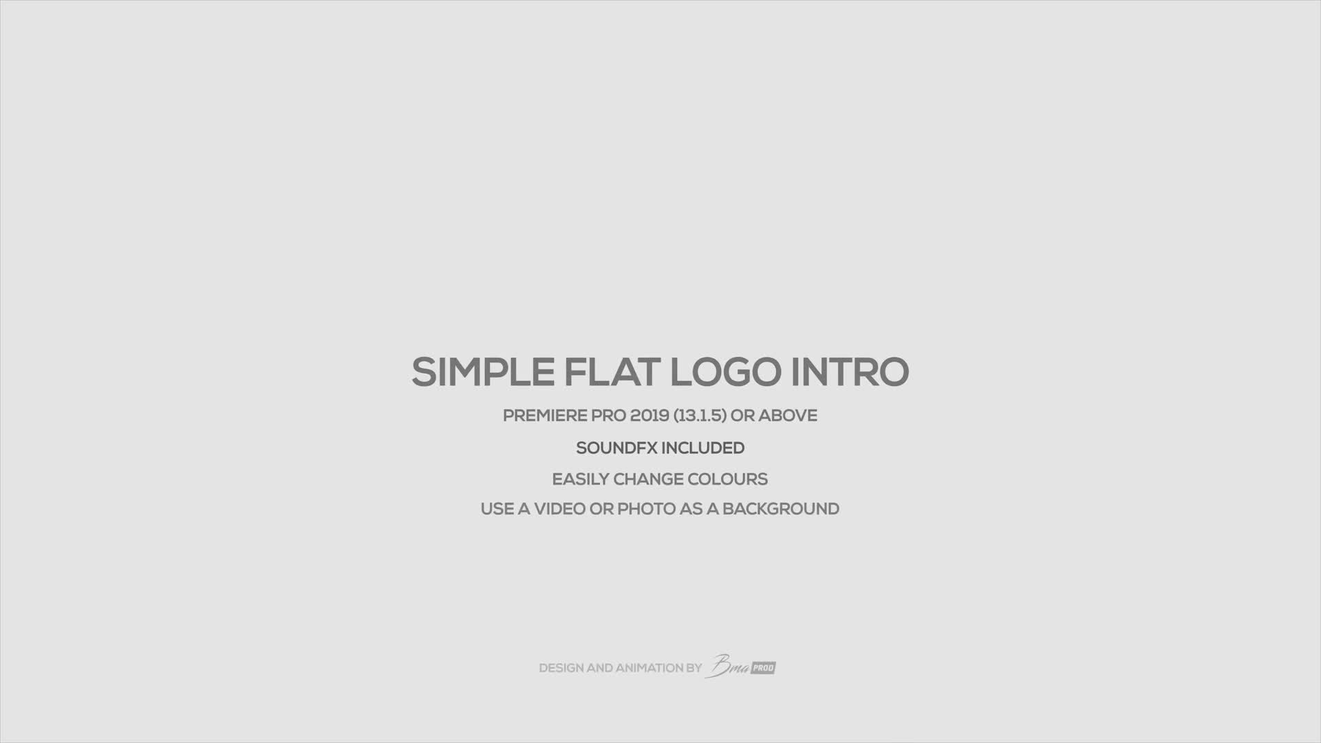 Simple Flat Logo Intro Videohive 26052982 Premiere Pro Image 1