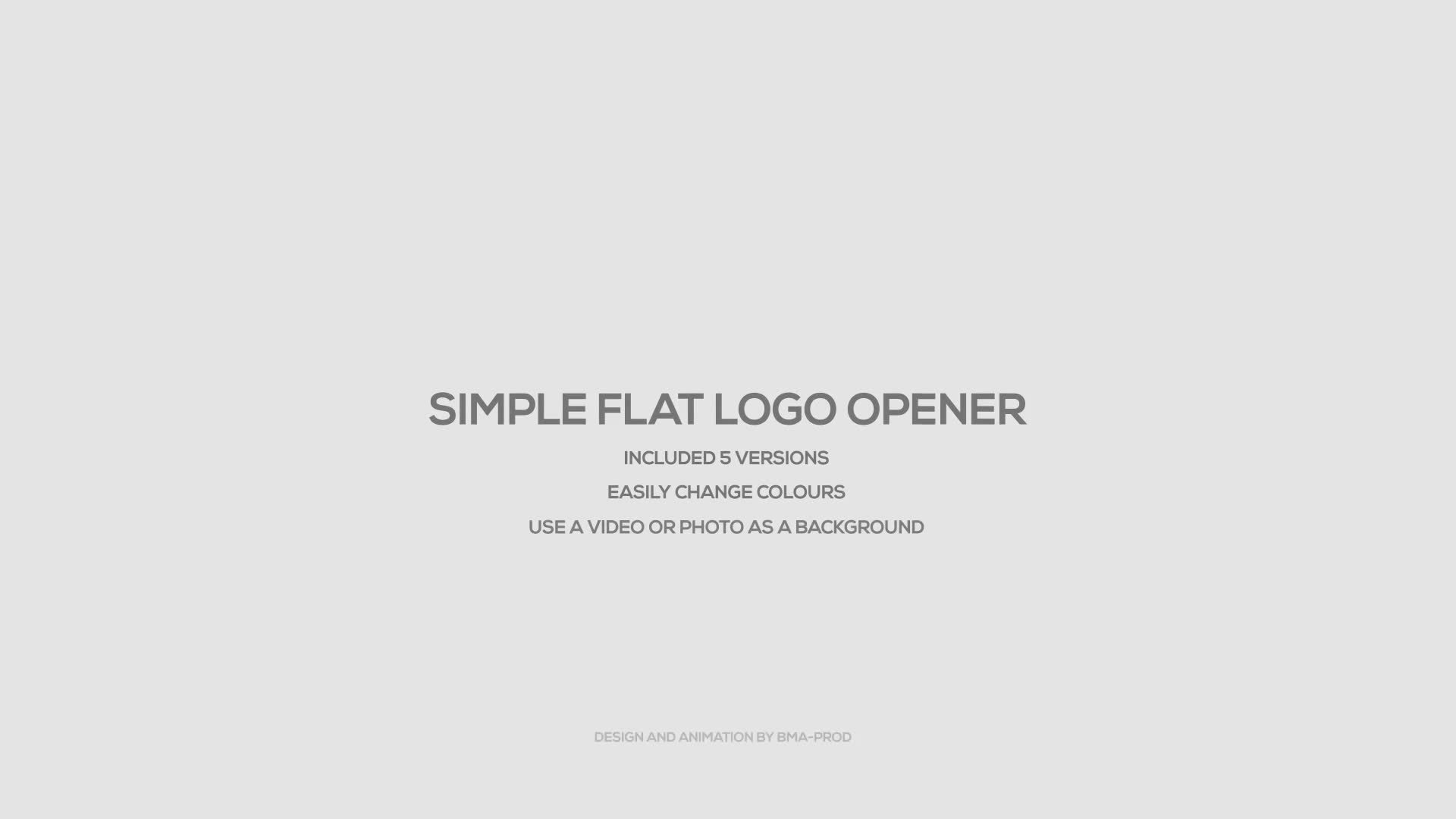 Simple Flat Logo Opener Videohive 19352170 After Effects Image 1