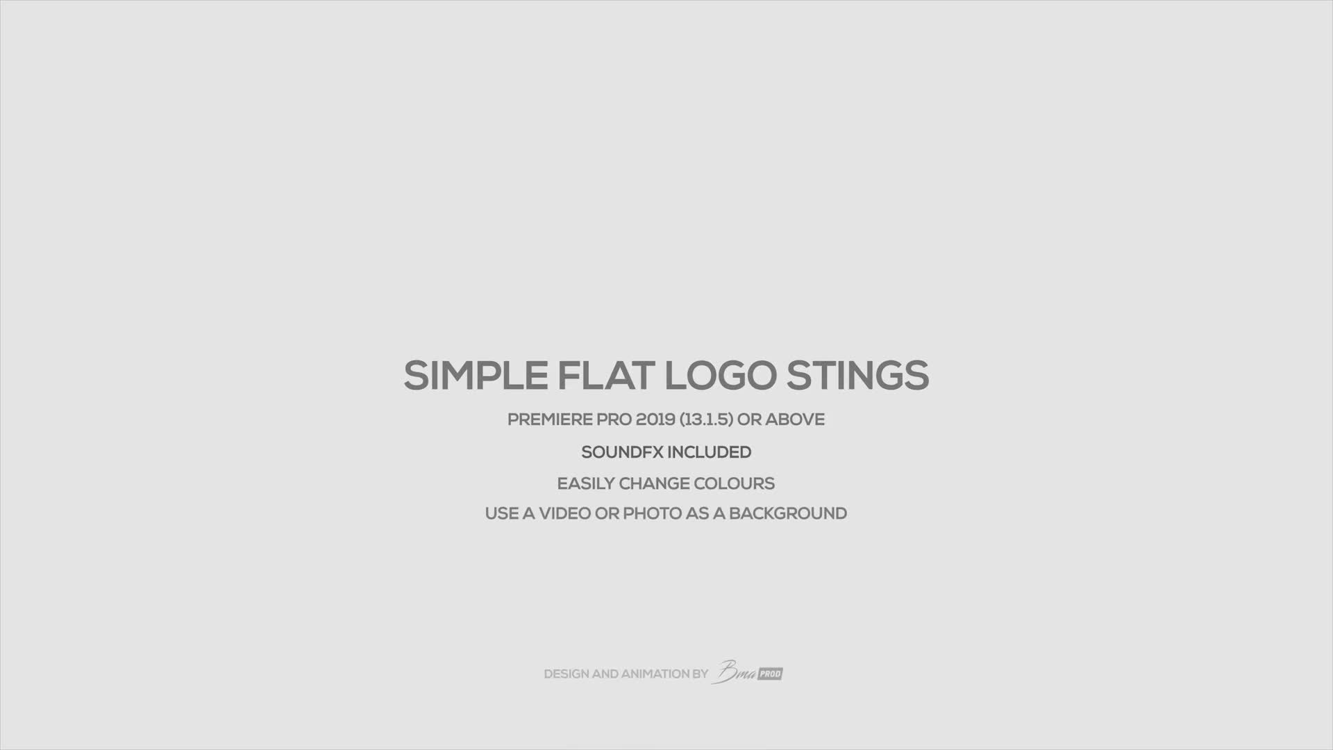 Simple Flat Logo Stings Videohive 25592051 Premiere Pro Image 1
