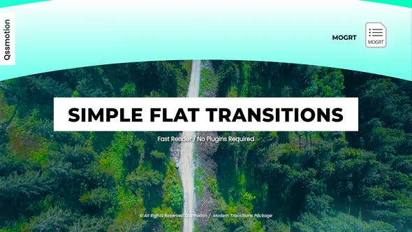 Simple Flat Transitions I MOGRT - Videohive Download 31477755