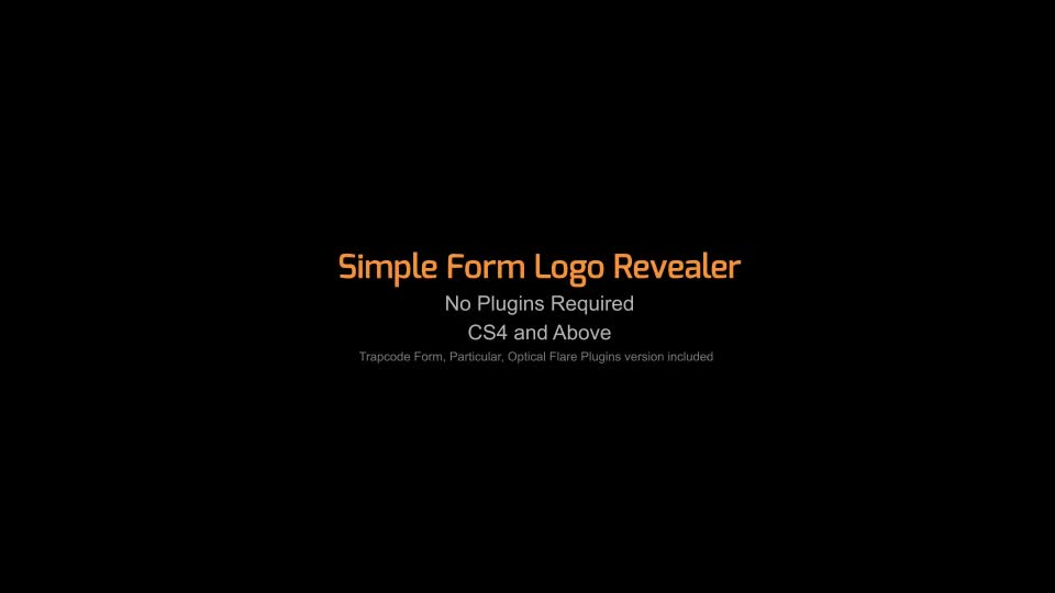 Simple Form Logo Revealer Videohive 12014677 After Effects Image 1