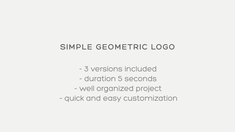 Simple Geometric Logo Videohive 8988240 After Effects Image 1
