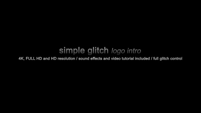Simple Glitch Logo Intro - Download Videohive 11592133