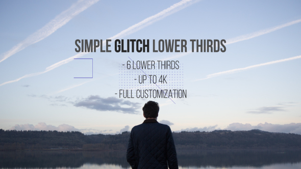 Simple Glitch Lower Thirds - Download Videohive 13066349