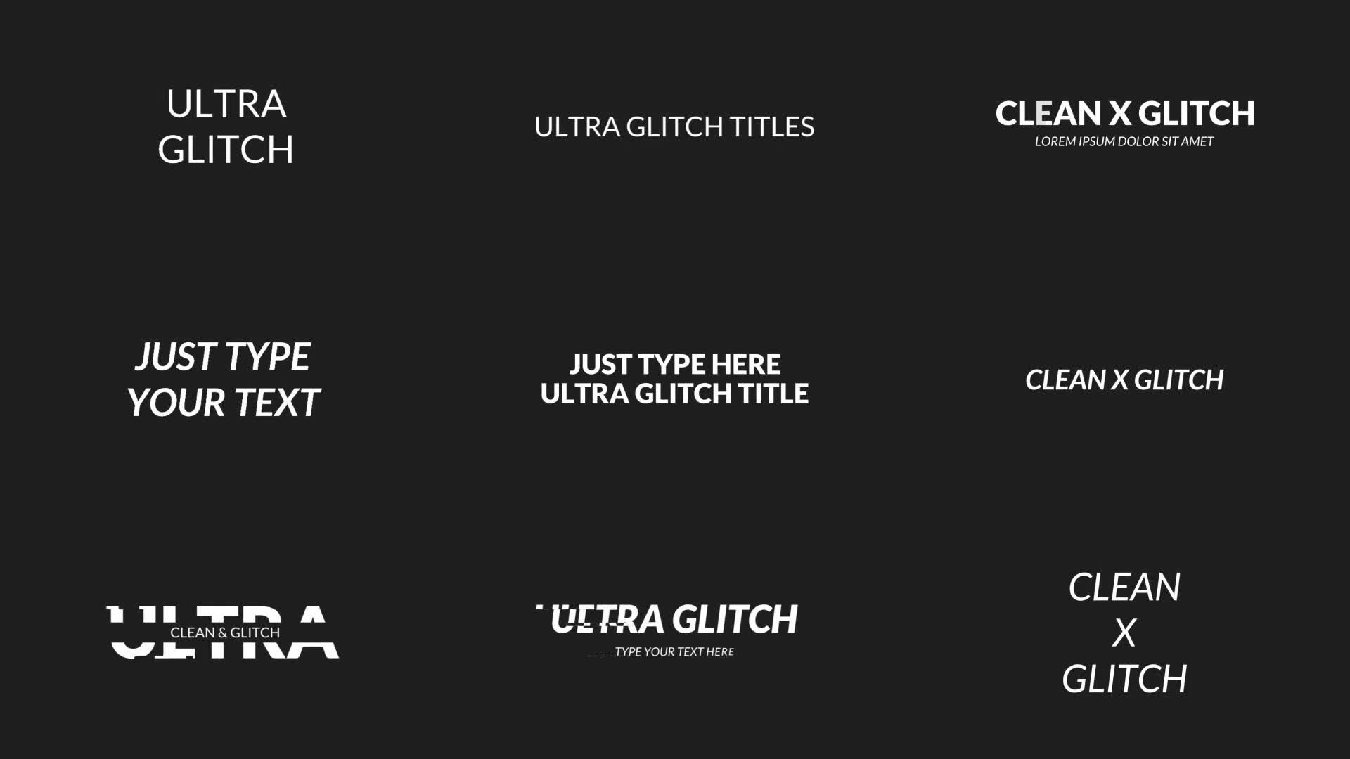 Simple Glitch Titles | After Effects Videohive 36753459 After Effects Image 1