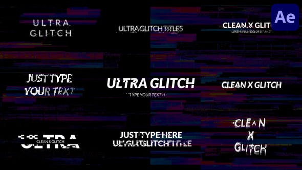 Simple Glitch Titles | After Effects - Videohive 36753459 Download