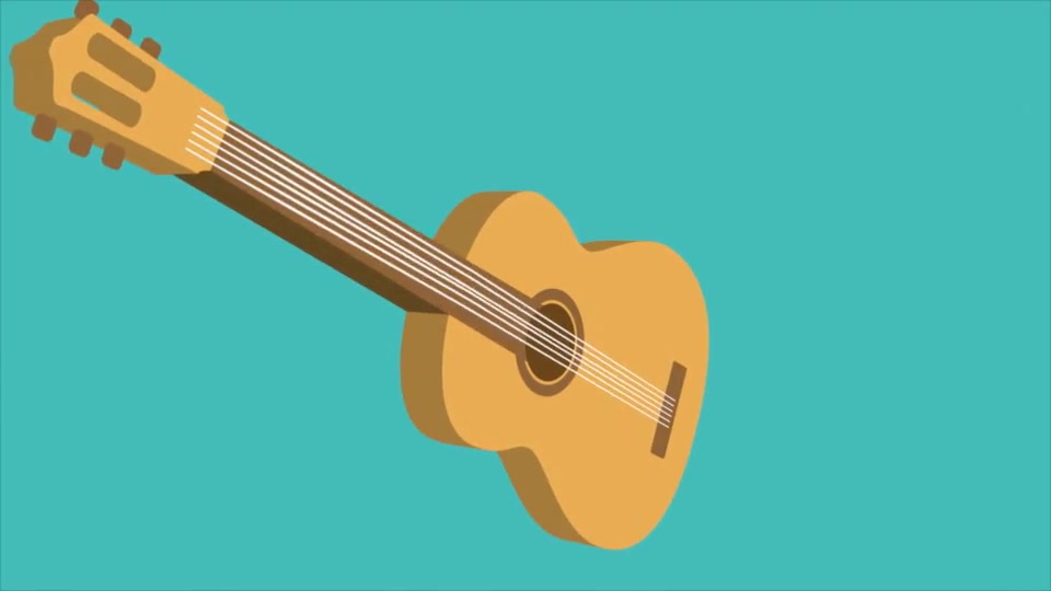 Simple Guitar Logo - Download Videohive 6914146