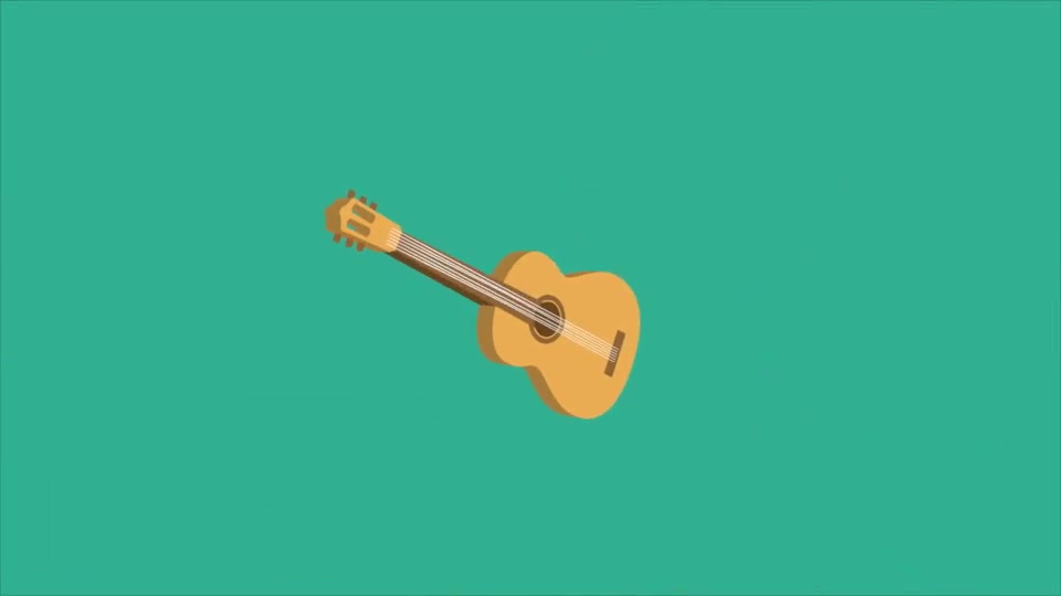 Simple Guitar Logo - Download Videohive 6914146