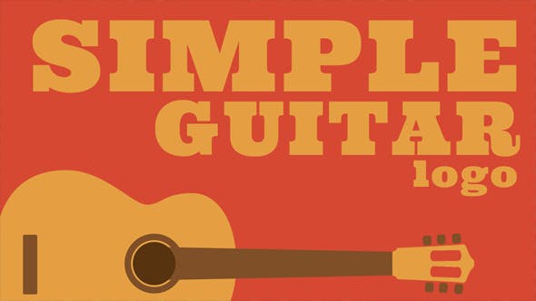Simple Guitar Logo - Download Videohive 6914146