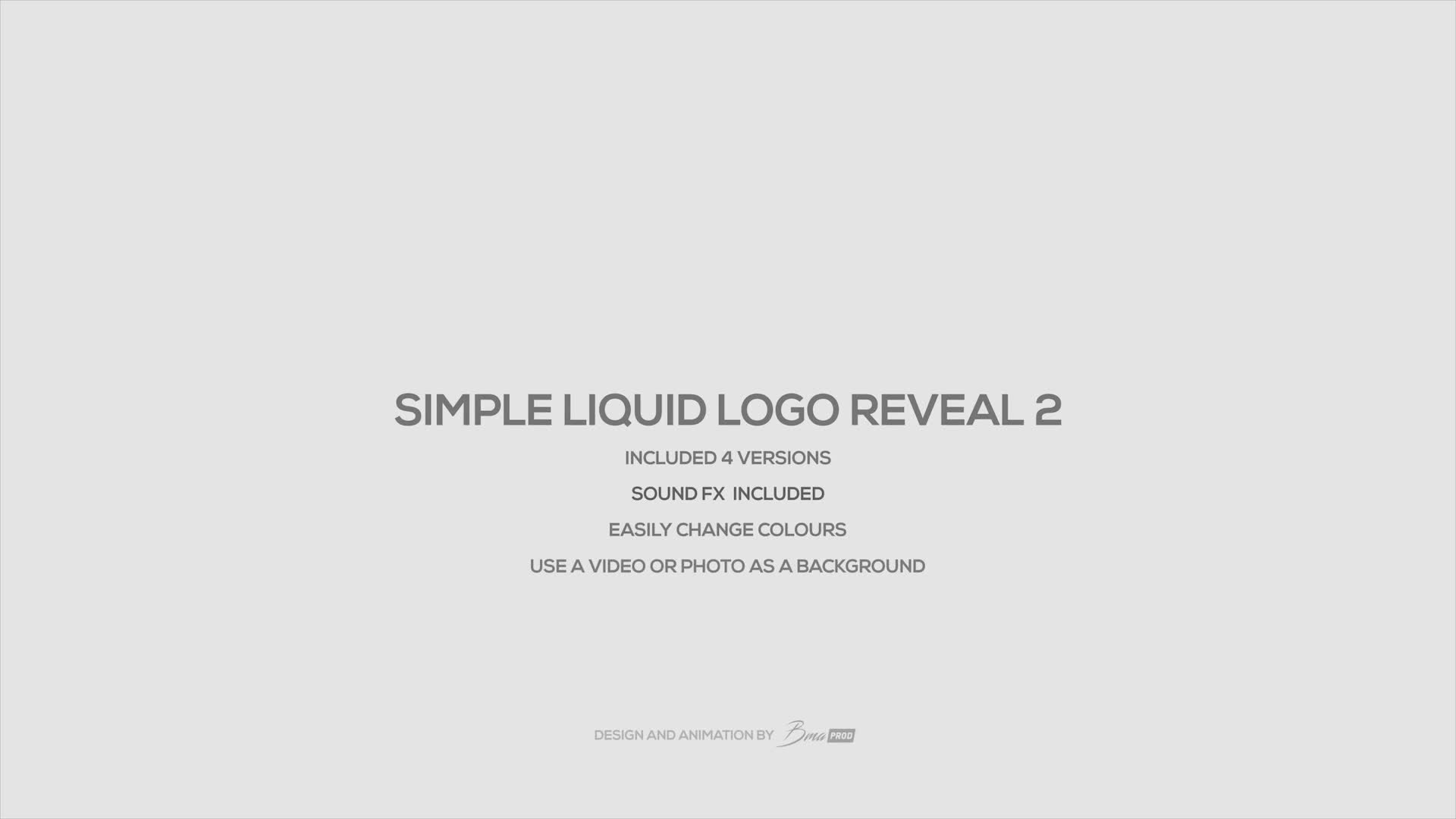 Simple Liquid Logo Reveal 2 Videohive 36406512 After Effects Image 1