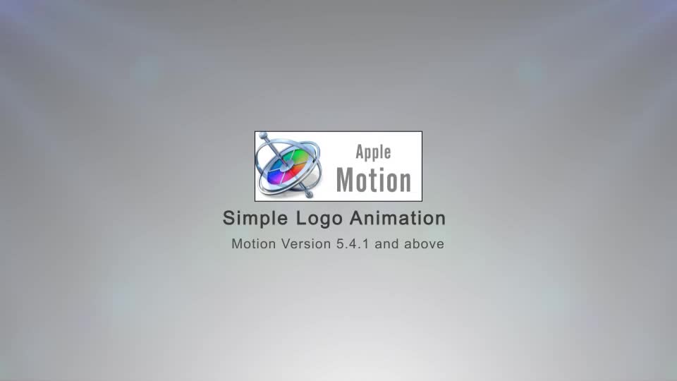 Simple Logo Animation Apple Motion - Download Videohive 22605170