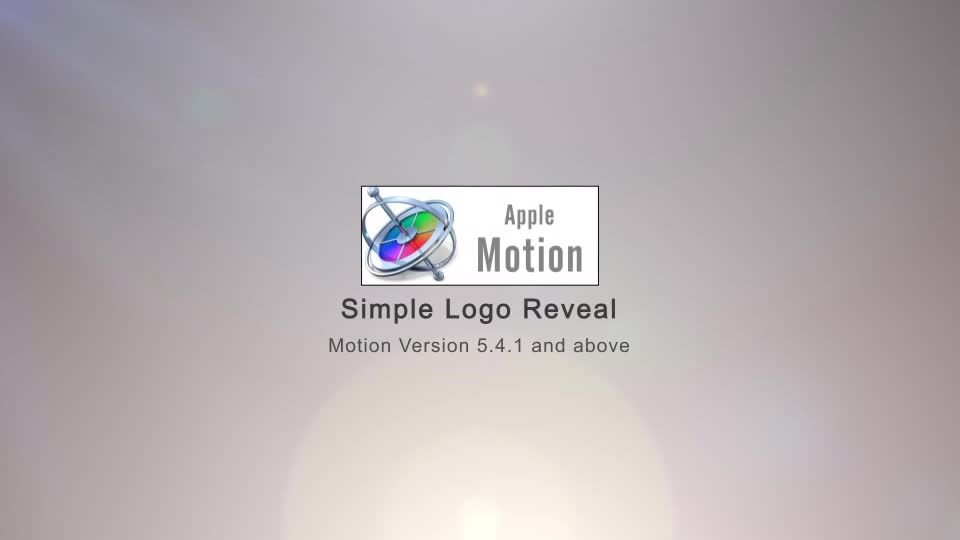 Simple Logo Reveal Apple Motion - Download Videohive 22448135