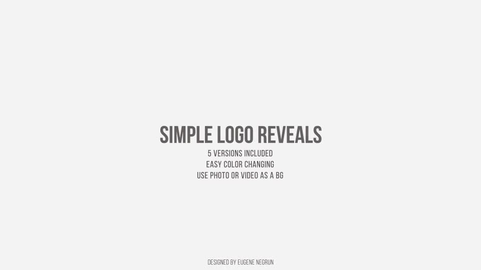 Simple Logo Reveals Videohive 20814411 After Effects Image 1