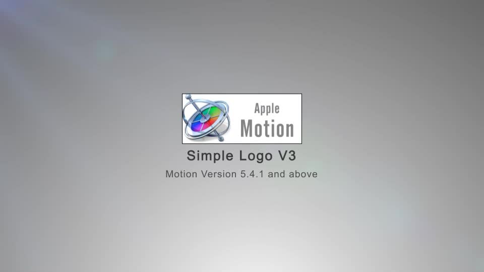 Simple Logo V3 Apple Motion - Download Videohive 23122865