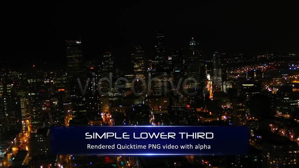 Simple Lower Third Videohive 629553 Motion Graphics Image 1