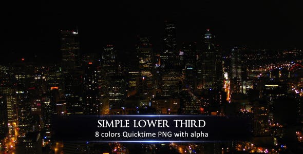 Simple Lower Third - Videohive Download 629553