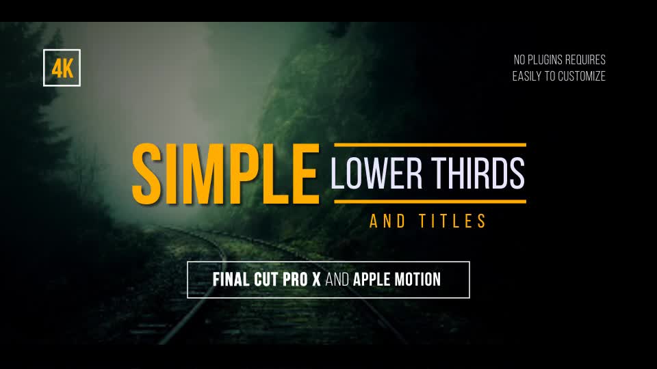 Simple Lower Thirds and Titles FCPX Videohive 20429481 Apple Motion Image 1