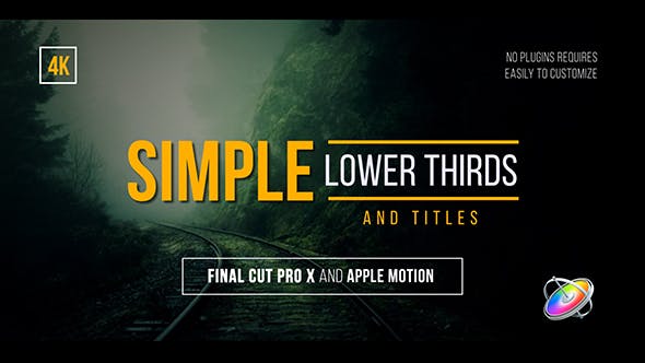 Simple Lower Thirds and Titles FCPX - 20429481 Download Videohive