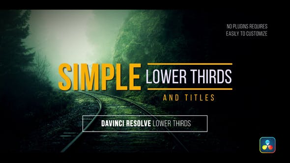 Simple Lower Thirds and Titles - Videohive Download 33707259
