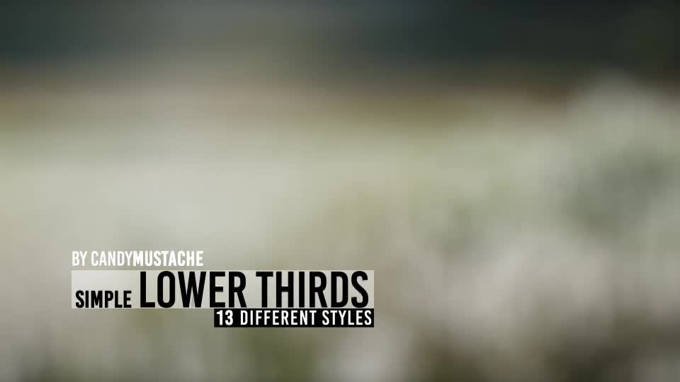 Simple Lower Thirds - Download Videohive 11039745