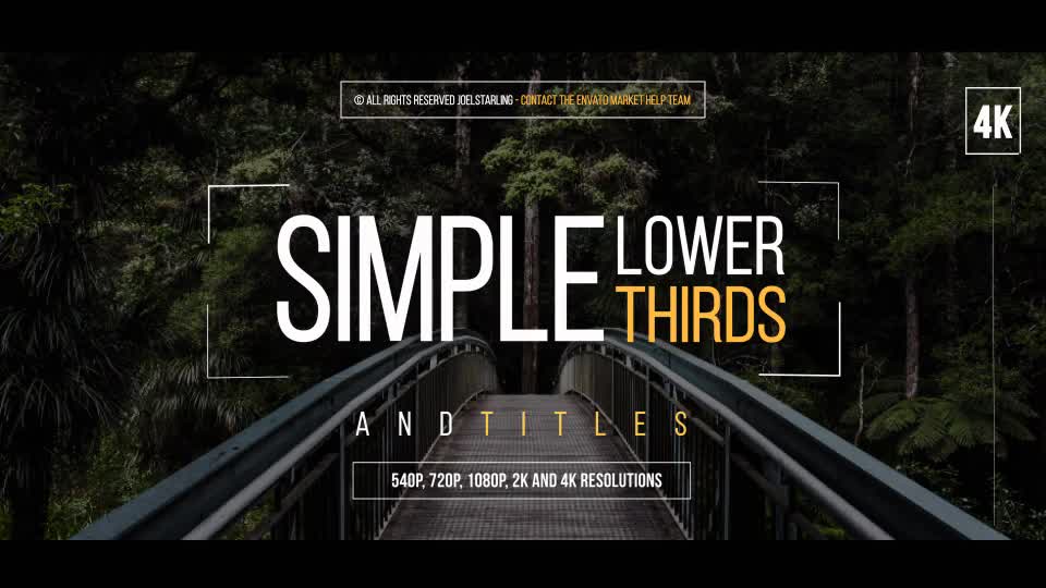 Simple Lower Thirds For FCPX - Download Videohive 19700204