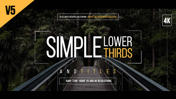 Simple Lower Thirds For FCPX - Download Videohive 19700204