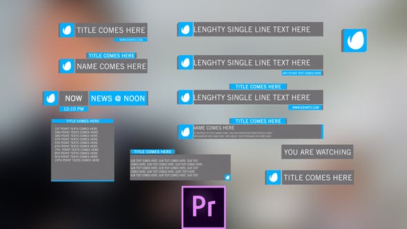 Simple Lower Thirds Pack Premiere Pro - Download 34145390 Videohive