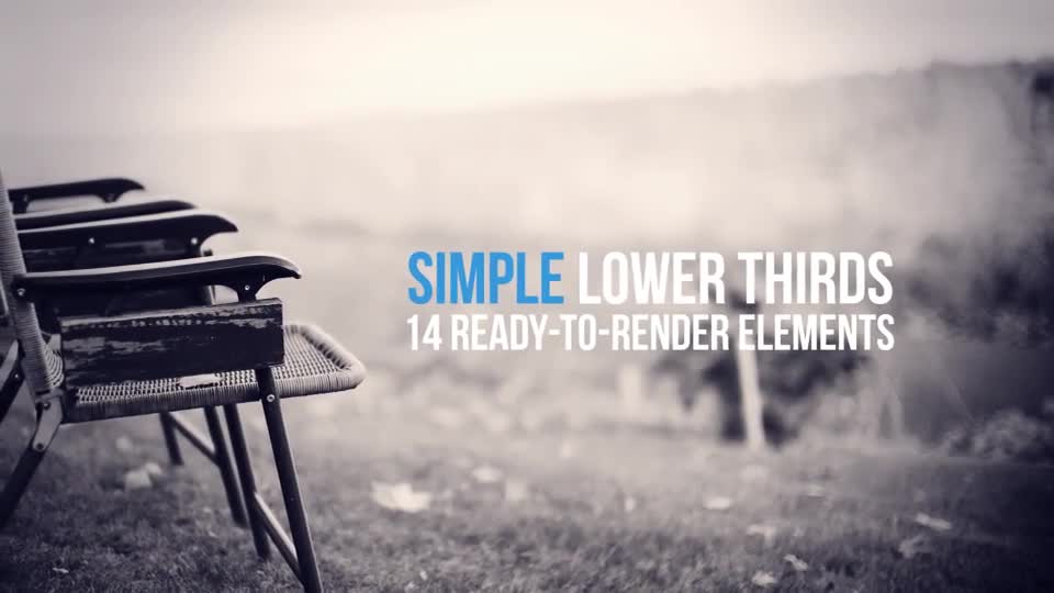 Simple Lower Thirds Videohive 9170934 After Effects Image 1