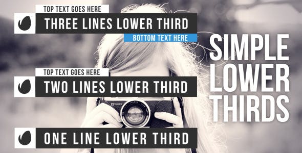 Simple Lower Thirds - Videohive Download 9170934