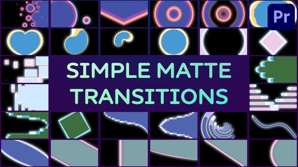 Simple Matte Transitions | Premiere Pro MOGRT - 38976011 Download Videohive