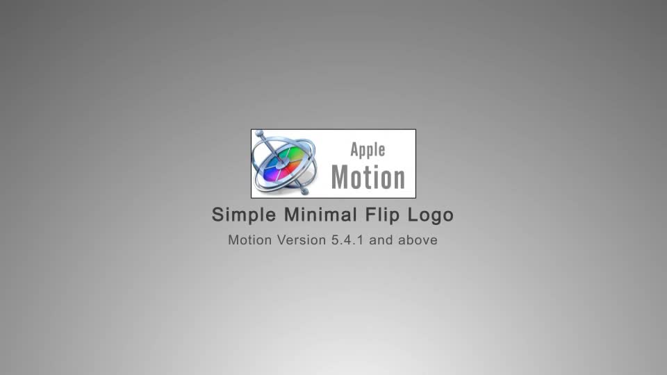Simple Minimal Flip Logo Apple Motion - Download Videohive 22568433