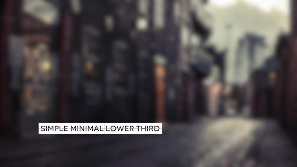 Simple Minimal Lower Third - Download Videohive 13179930