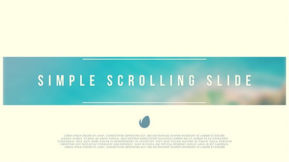 Simple Scrolling Slide - Download Videohive 14029279