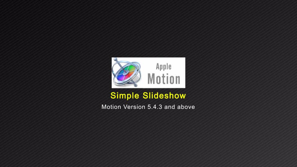 Simple Slideshow Apple Motion Videohive 32322710 Apple Motion Image 1