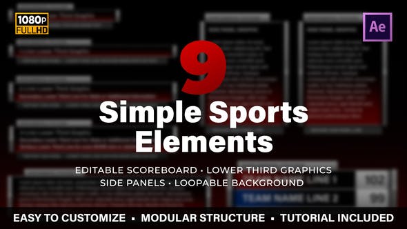 Simple Sports Elements Kit - Download Videohive 24813523