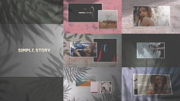 Simple Story/ Minimal Slides/ Clean Slideshow/ Travel Cinematic Opener/ Lovely Slideshow/ Art Shadow - Videohive 24981840 Download