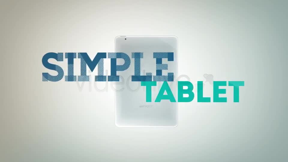 Simple Tablet - Download Videohive 2867906