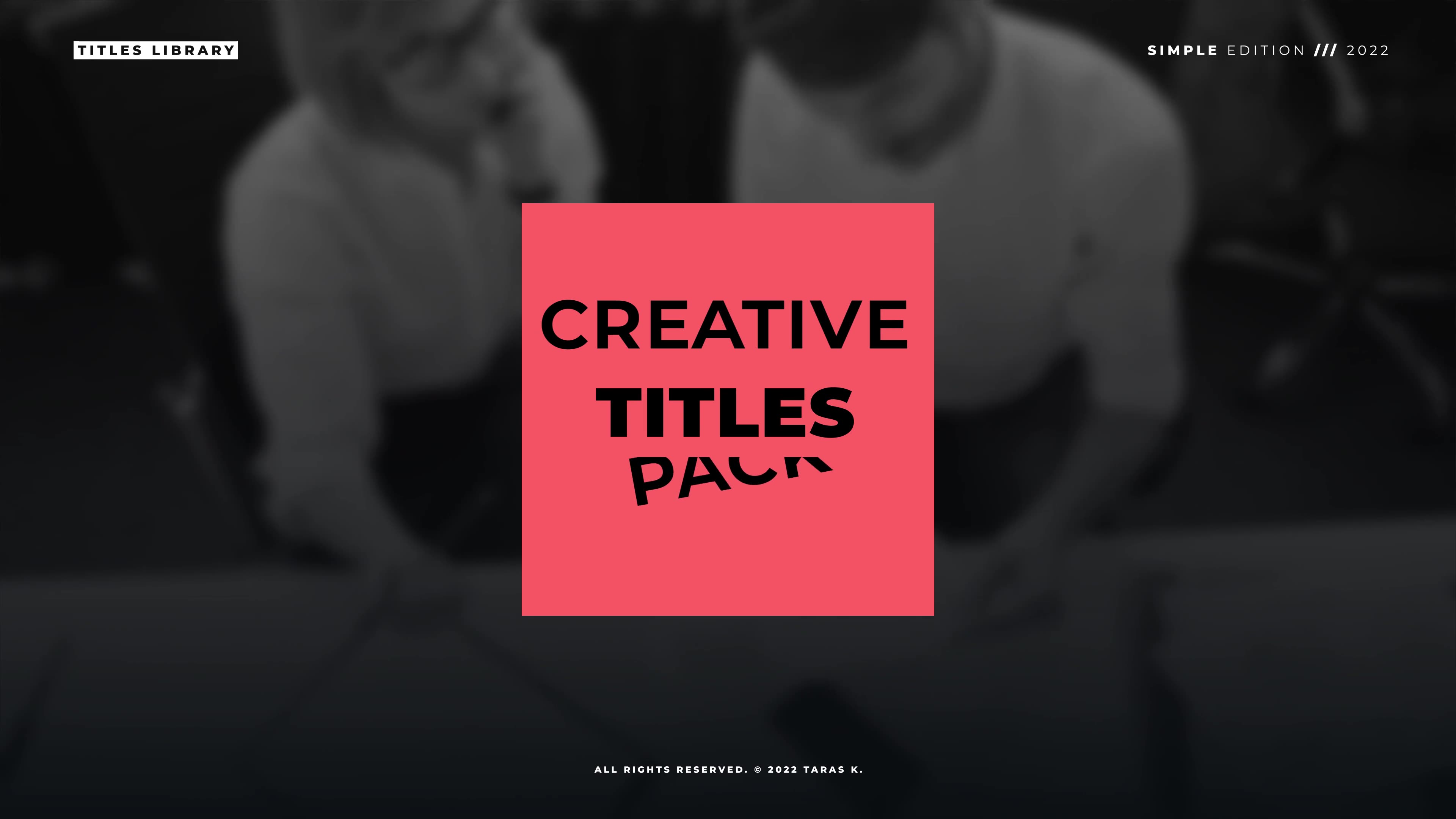Simple Titles 1.0 | After Effects Videohive 36390572 After Effects Image 4
