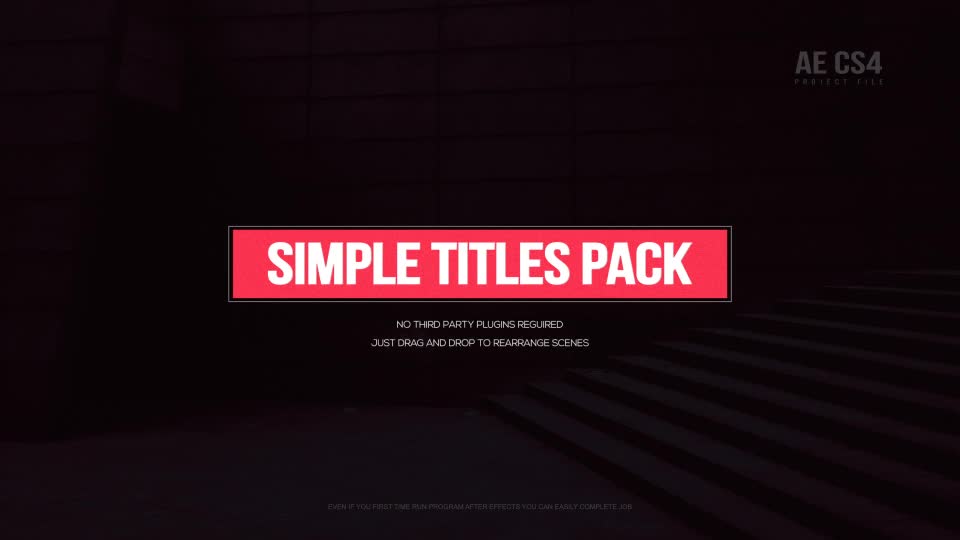 Simple Titles Pack Videohive 19816886 After Effects Image 1
