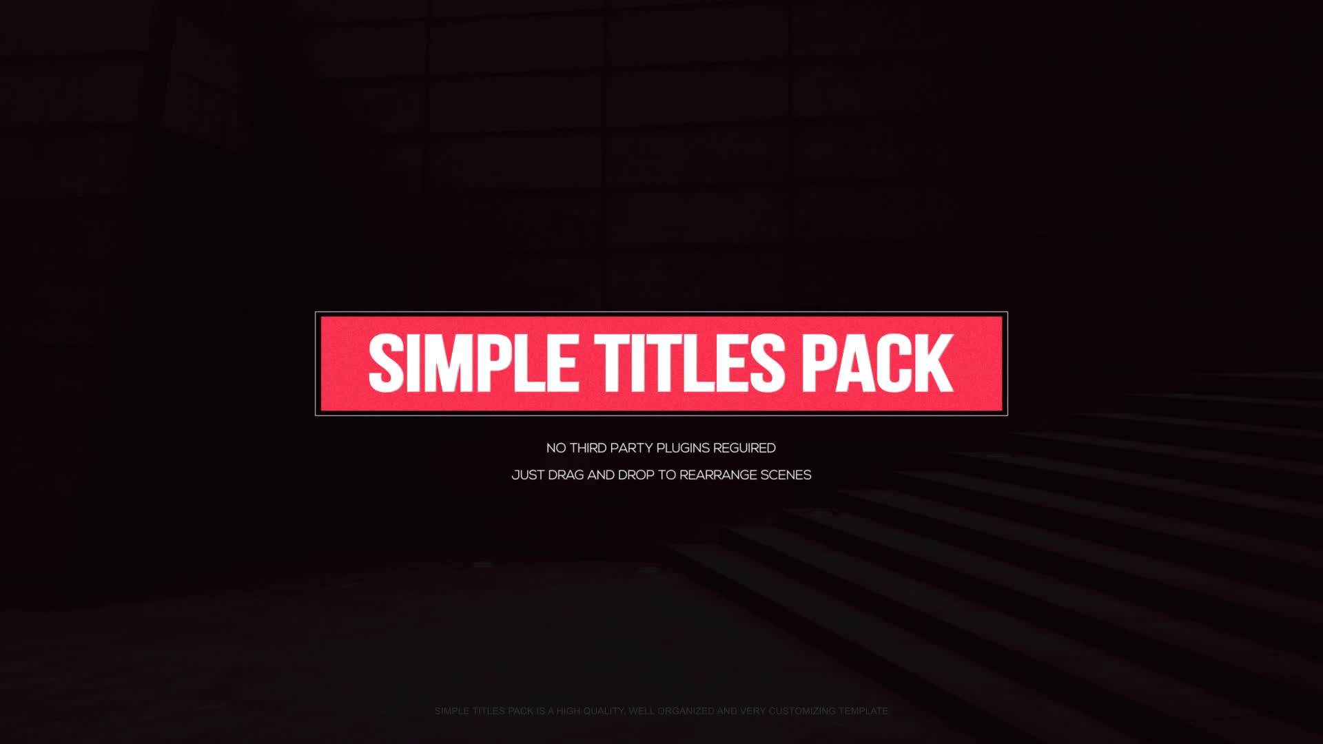 Simple Titles Pack Videohive 30553490 Premiere Pro Image 1