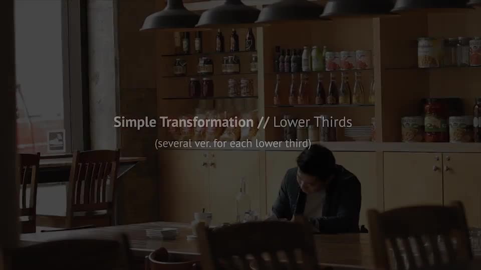 Simple Transformation // Lower thirds Videohive 8286433 After Effects Image 1