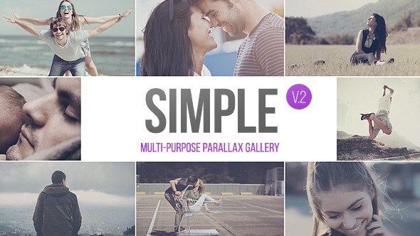 SIMPLE v.2 Parallax Photo Gallery | 2.5k - Download Videohive 11815606