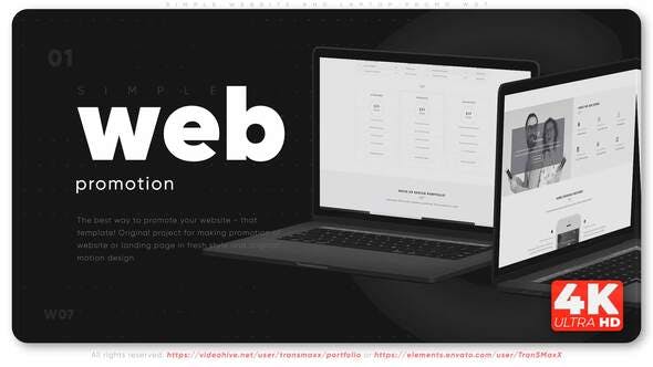 Simple Website And Laptop Promo W07 - 33490914 Videohive Download