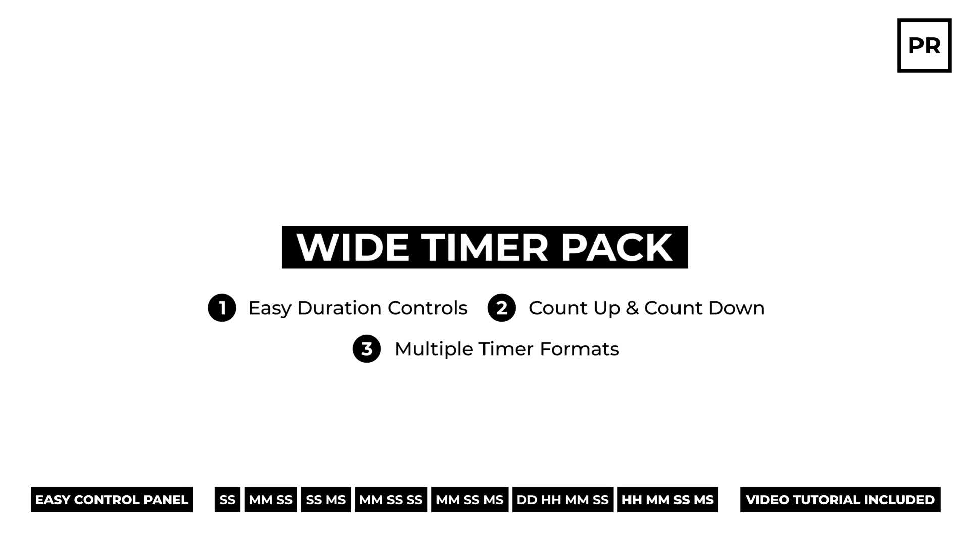 Simple Wide Countdown Timers Videohive 36834530 Premiere Pro Image 1