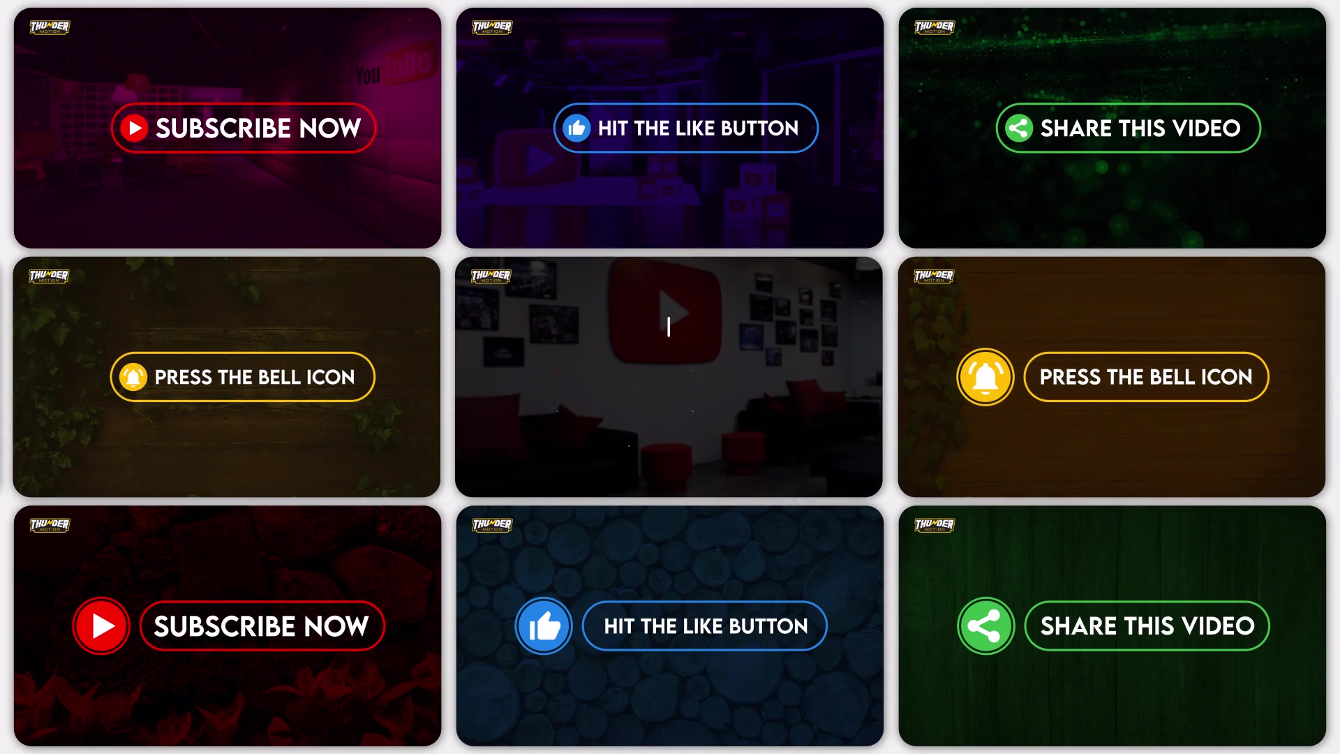 Simple YouTube Elements And Subscribe Button Pack Videohive 36080402 After Effects Image 4