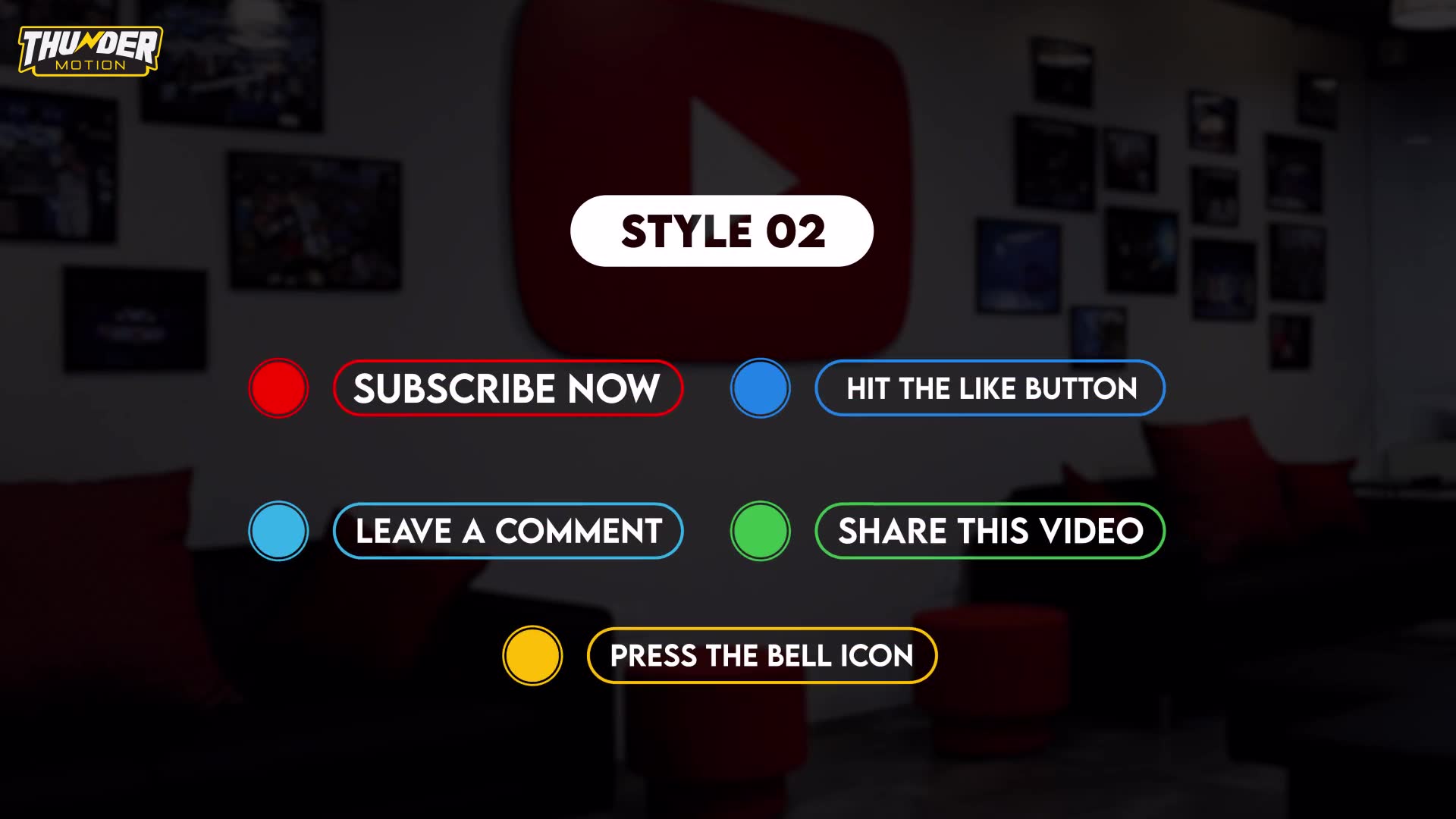 Simple YouTube Elements And Subscribe Button Pack Videohive 36080402 After Effects Image 6