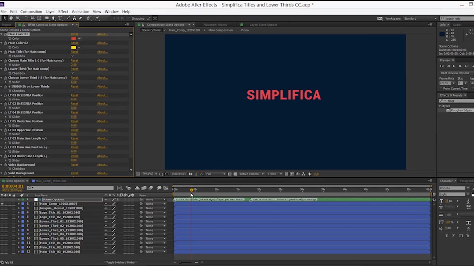 Simplifica // Titles & Lower Thirds Videohive 13139688 After Effects Image 11