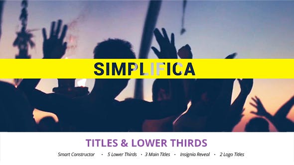 Simplifica // Titles & Lower Thirds - Download Videohive 13139688