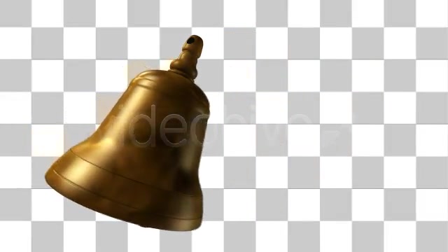 Single Bell Ringing Alpha Channel + Loop Videohive 1965902 Motion Graphics Image 7
