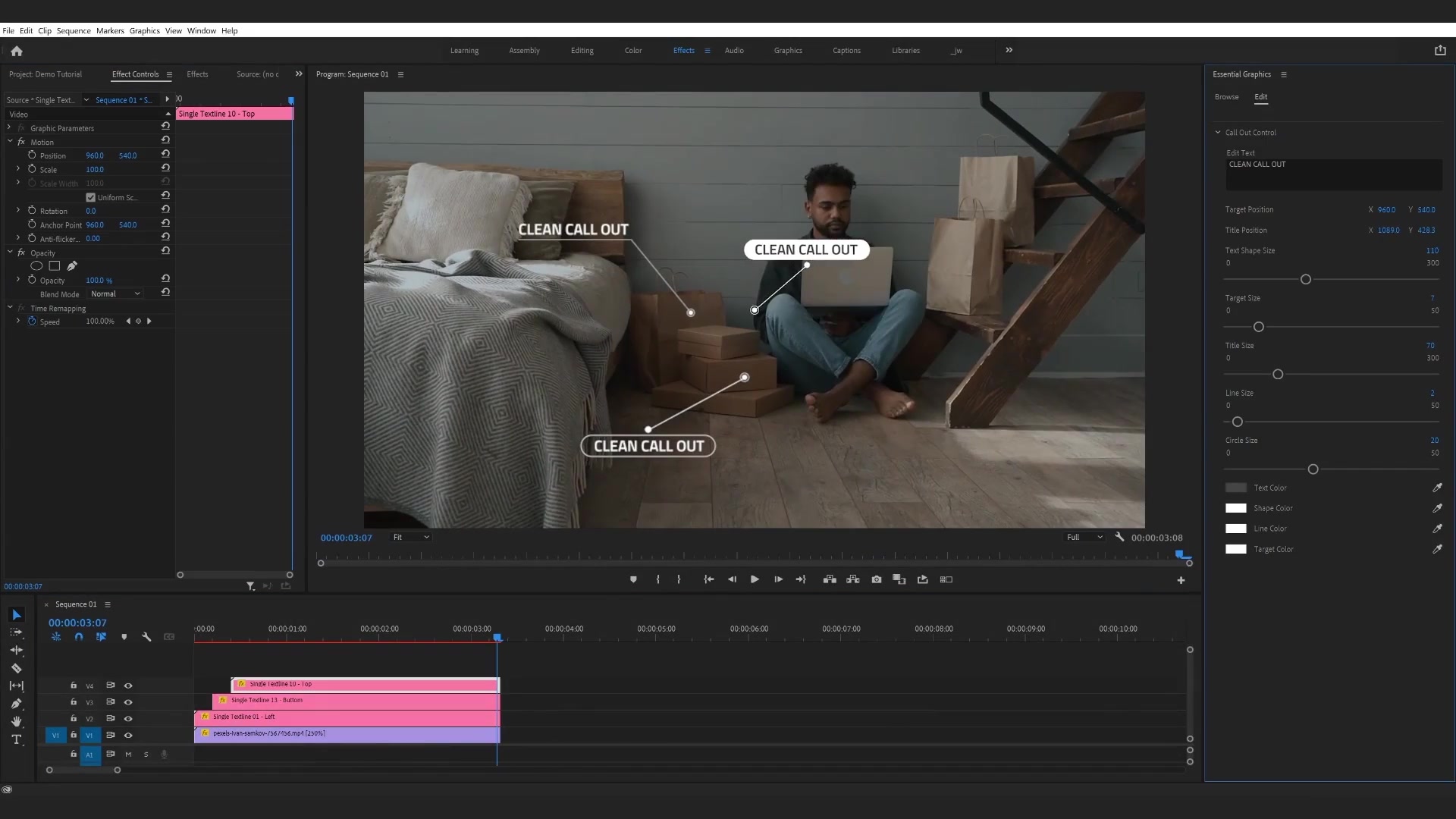 Single Textline Call Out | Premiere Pro Videohive 39825360 Premiere Pro Image 5